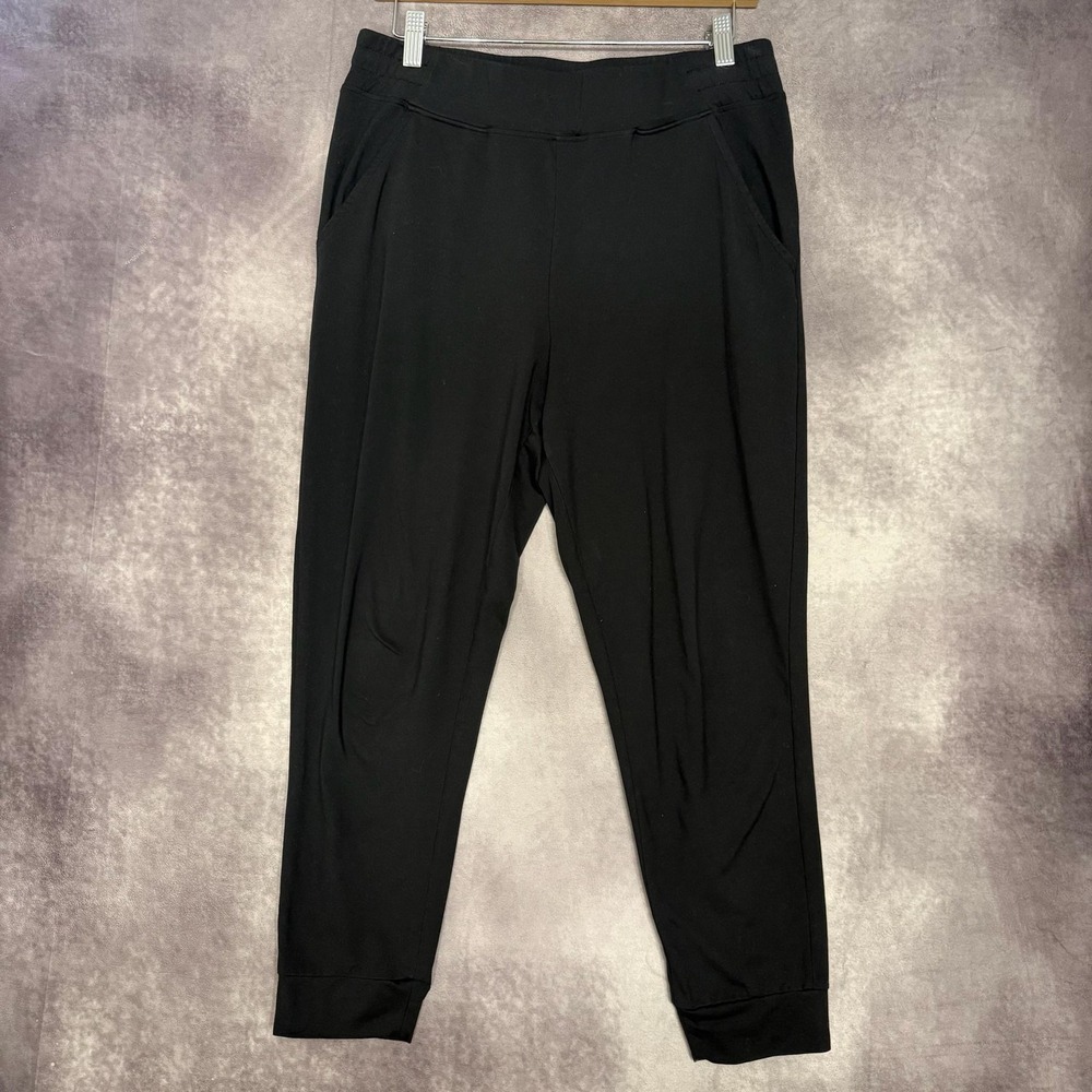 Varley Jogger Pants Womens Medium Black Siena Fluid Stretch Jersey Athletic